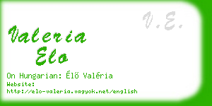 valeria elo business card